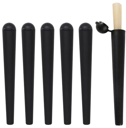 5 Pièces Manchons pour Joint King Size 130 Mm,Joint Étui Tubes Porte Joint Noir Étanche Résistant Eau,Joint Étui Tubes Plastique,Porte Joint Étanche Résistant pour Odeurs Boîte Tube Transport Stockage