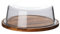 LOVIVER Mantequera con tapa de cristal, caja para guardar queso, bandeja ligera y resistente para tartas, recipiente para para mesa, cocina, 21cmx8cm