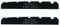 Guyker - Tuerca de hueso para guitarra baja, 5 cuerdas de fondo plano preranurado, accesorios de piezas de repuesto para PB JB Precision Bass Jazz Bass Set de 2 Balck, 45 x 3.5 x 6 mm BTB-4536