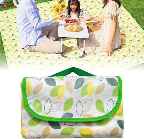 Picknickdecke Wasserdicht,Stranddecke Wasserdicht,Stranddecke Sandfrei,Campingdecke Outdoor,Picnic Blanket,Picknickdecke Ultraleicht,Mini Strandmatte für Strand,Picknick,Camping,Wandern,100×150CM