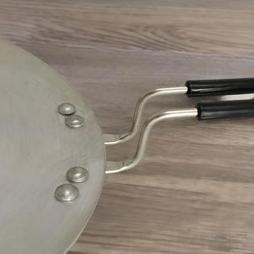 Aluminium Induction Base Tawa with Stainless Steel Handle for Chapati/Roti/Dosa/Chilla/Paratha Griddle/Skillet 10.80 inches/27.5 cm