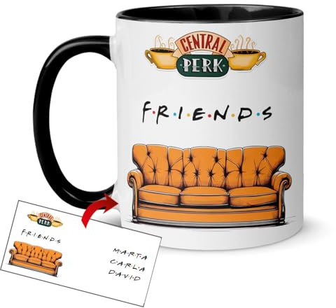 Anak Anak Tazas personalizadas con foto | Regalos personalizados | Taza personalizada Friend | Regalo personalizado | Regalos personalizados para hombre con Caricatura (Friends)