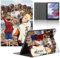Funda Tablet para Huawei Mediapad T3 10‘’, Carcasa Diferente Anime One Piece Luffy Naruto Motifs de Cubierta Protectora Cover Plegable Cuero de PU Función de Soporte Protectora Case