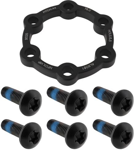 eMagTech 6mm Hub Brake Disc Spacer with Screws Aluminum Alloy Suitable for Most Mountain Bikes
