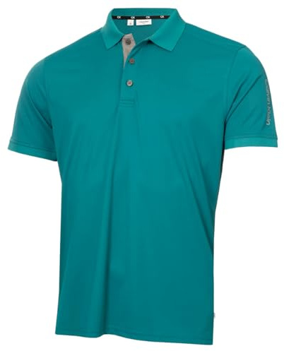 Calvin Klein Mens Club Golf Polo Shirt - Sea Green - XXXL