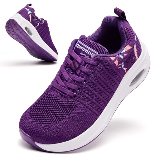 Myzmnk Scarpe da Running Donna a Pianta Larga con Supporto per Arco Plantare Leggere e Traspiranti Scarpe da Donna