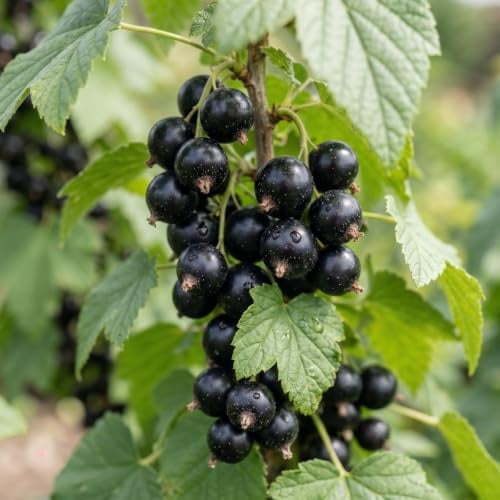 Ribes Nero - 3 Piante - Perenni & Resistenti - Piante dall'Olanda | Ricco di Vitamine, Frutti Freschi dal Giardino, Ottimo Raccolto Annuale (no semi, non artificiale)