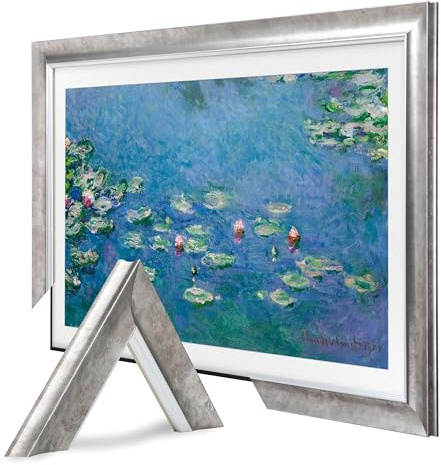 TV Guard Frame TV Bezel, Compatible With Samsung The Frame TV, 55 Inch, Matte Silver, Suitable for Wall Mounted Televisions