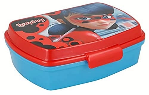 Stor 86974 Lady Bug - Sandwichera Plastico, Compuesto, Multicolor, 15x 10x 5 cm