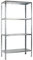SCHULTE Regalwelt Steckregal mit 4 PowerMAX Fachböden, 65 kg Tragkraft, 180x80x40 cm (HxBxT), verzinkt (Lagerregal, Werkstattregal, Kellerregal, Garagenregal, Metallregal
