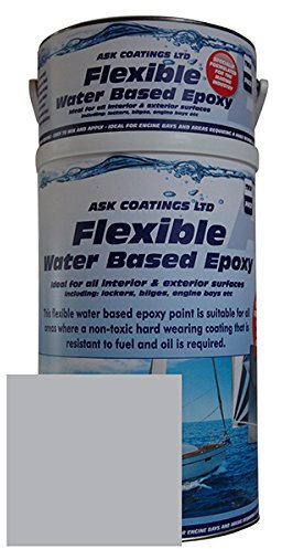New! Water Based Epoxy Marine Paint for Boats, Yachts & Marine Vessels. Interior and Exterior use. 5L (Grey)