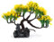 Sourcingmap Yellow Plastic Tree rium Landscape Decoration Home Decor 5.1inch High