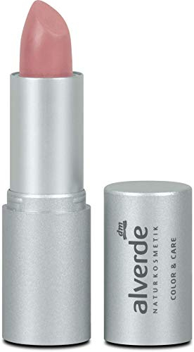 alverde NATURKOSMETIK Lippenstift Color & Care, 4,6 g (Rosy Nude 03)