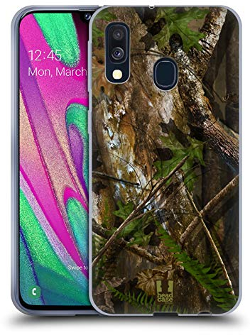 Head Case Designs Chasse À La Dinde en Bois Dur Chasse Au Camouflage Coque en Gel Doux Compatible avec Samsung Galaxy A40 (2019)