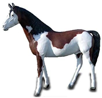 XXL Pferd lebensgross Premium Gartendeko lebensecht ca.220cm Garten Deko Figur w