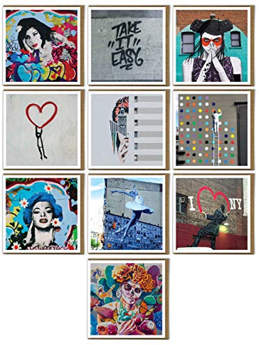 Street Art Grußkarten, Graffiti, 10 Stück