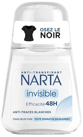 NARTA - Damen Deodorant Kugel unsichtbar 50 ml – 4 Stück