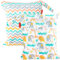 HOMYBABY® Stück Wetbag [x2] - Wasserdichte Stofftaschen - Wetbag Kindergarten - Wetbag Stoffwindeln - Nassbeutel Kindergarten - Wäschebeutel Kinderkarten