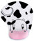 Tapis de souris ergonomique en forme de vache avec base antidérapante et repose-poignet en gel élastique pour jeu, bureau, maison, étude