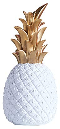 Uposao Ananas Dekoration Ananas Weiß Modern Resin Ananas Ornamente Dekorative Figur Tischdeko für Geburtstagsfeier, Fenster,Zimmer Deko Hochzeit Party,Fotografie Studio Requisiten