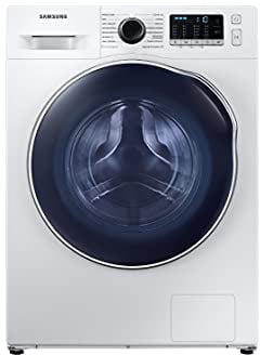 Samsung - Lavadora Crystal Clean, WD8NK52E0AW, Independiente, Slim, 8+5 kg, 1200 RPM, Clase C/F, Vapor, Carga frontal, 60 x 85 x 46 p cm