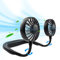 Ventilateur de cou portable rechargeable mains libres Mini USB Portable Tour de cou 3 vitesses réglables Rotation libre à 360 degrés Parfait pour le travail, les voyages, le bureau, la lecture (Noir)