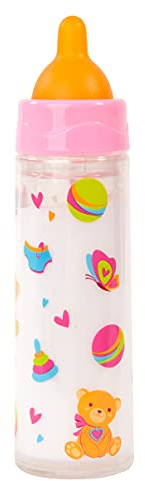 Bayer Design 79201AC Magische Flasche, Milchfläschchen, Trinkflasche, Puppenzubehör, weiß, 12,5x3,5x3,5 cm