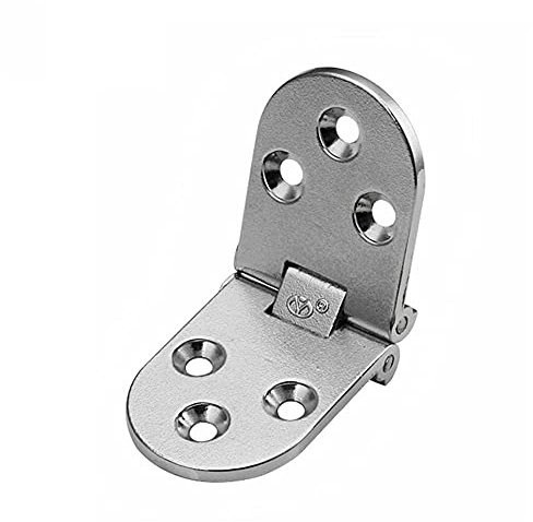 Bisagra de mesa de tablero de madera, tapa plegable de la solapa mesa redonda, bisagra, bisagra semicircular, mesa plegable, 2 paquetes-Plata * 2