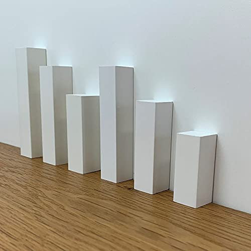 Trevendo® Eckstäbe Innenecke, Außenecke, Verbinder 15er Pack E6: 18 x 18 x 43 mm RAL9016