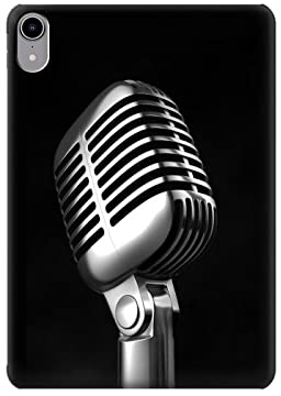 Retro Microphone Jazz Music Tablet Hülle Schutzhülle Taschen für iPad Mini 6 7, iPad Mini (2021,2024)