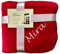 Schnoschi rote Fleece Kuscheldecke mit Namen Bestickt 170 x 130 cm Sofadecke Fleecedecke warme Decke