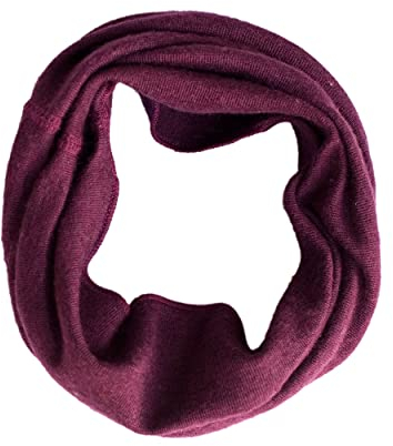 Lilano, Kinder Merino Schlauchschal, 70% Wolle (kbT), 30% Seide, 210 gr./m² (Beere, 1)