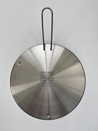 ADATTATORE PER INDUZIONE DIFFUSORE DI CALORE idoneo per tutti i tipi di padelle e pentole diametro 14 cm con manico incluso