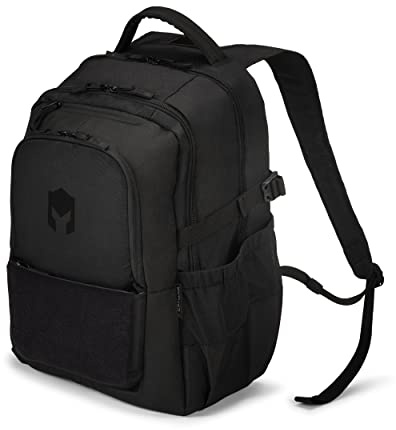 CATURIX FORZA Eco Backpack 15.6 Zoll – Laptop-Rucksack mit abschließbarem und gepolstertem Hauptfach, Regenhülle und 27 Liter Fassungsvermögen, schwarz