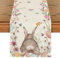 Artoid Mode Blume Hase Osterei Ostern Tischläufer, Waschbar Modern Frühling Küche Esstisch Dekoration für drinnen und draußen Urlaub Party Wohnzimmer Dekor 40 x 100 cm