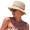 Comhats Sun Hats for Womens, Ladies Beach Straw Hat Sun Protection Summer UPF 50 Hats Packable Foldabe Holiday Beige Medium