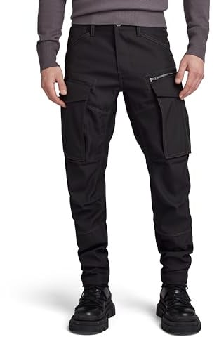 G-STAR Rovic Zip 3d Regular Tapered Pants Pantalones, Negro (Dk Black D02190-d410-6484), 29W / 32L Hombre