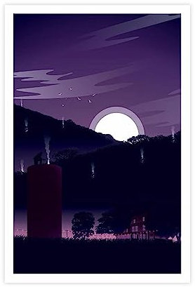 Filmposter A Quiet Place, Leinwand, Poster, Wandkunst, Dekoration, Bild, Gemälde für Wohnzimmer, Schlafzimmer, Dekoration, Rahmen-Stil, 60 x 90 cm
