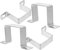 4pcs Square Tube Buckle Hose Holder Stand Square Stand Vacuum Stand Strap Clamp Square Holder U Bracket U Clip Clamps U Brackets 304 Stainless Steel Right Angle Tool