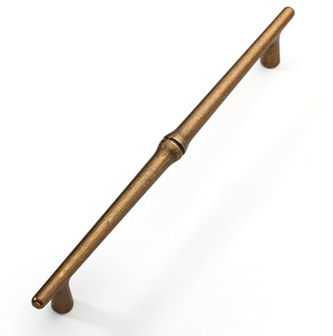FURNIWARE 10 Stück Antiker Möbelgriff, 192 mm Bohrlochabstand Schubladengriff Antiquitäten Brass Schrankgriffe, Schubladengriffe für Türen, Küchen, Truhen, Kommoden, Schränke