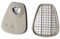 6001 Kit Cartuccia Filtro Coperchio Gas con Vista Migliorata, Materiale a Carbone Attivo, Cartucce di Gas Chimico Riutilizzabili per 6800 7502 6200, Facile da Trasportare