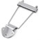 Saitenhalter mit 6 Saiten und 3 Schrauben für Jazz-Gitarre, Metall, Silber, Gold (Silber)