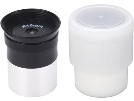 Eyepieces 10mm Telescopes Lens Fully Coated Eyepiece Telescope Accessory for 1.25 Inches Astronomic Telescopes, Wide Angle 52 Degree