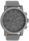 Oozoo Timepieces Herren Uhr in Grau metallic | Armbanduhr Herren mit Lederarmband | Schöne Uhr für Männer | Edle Analog Herrenuhr (48mm Gehäuse) in rund C11312