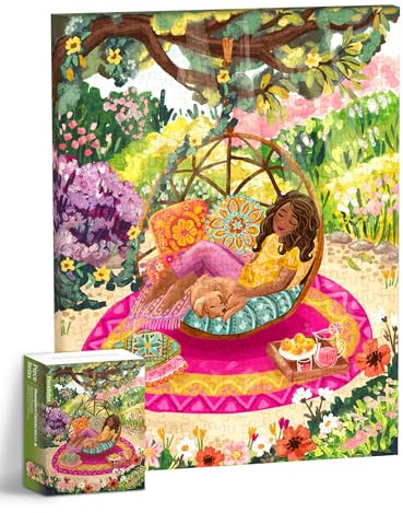 PieceRelax Puzzle Wandbild – Olivia Gibbs - Resting Scene | DIY-Puzzle zum Aufhängen | Wanddeko für Zuhause & Büro [HN1370]
