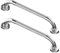 Howdah Agarraderas Baño 40 CM - Barra de Agarre de Acero Inoxidable Cromado, Asa de Ducha, Con Patrón Antideslizante - 2 Piezas