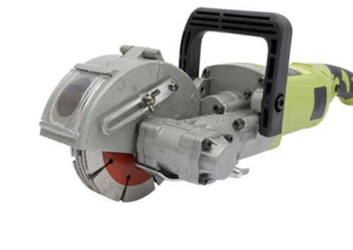 Konfiur 4KW Elektrischer Schlitzfräse Mauernutfräse, Wandfräse Mauerfräse Ergonomischem Design, Langlebig und Vielseitig Einsetzbar mit 5 Sägeblatt 7500 U/Min