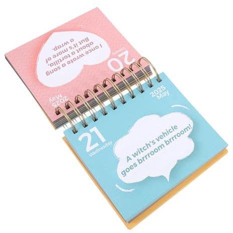 Operitacx Moderner Monatlicher Tischkalender 365 Tischkalender Drahtgebundenes Bürozubehör 12-monats-planer Schlangen-jahres-organizer