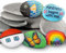 10PCS Painting Rocks, 5-8cm Flat Pebbles Painting Stones for Arts and Craft, Smooth Stones Decorative Stones Painting River Rocks Great Painting Kit for Kids DIY Creative Activity
