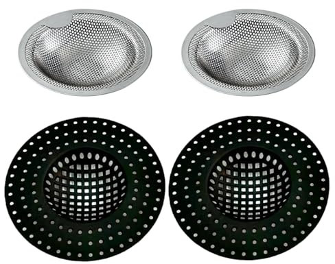 OAOSDH Filtro De Fregadero De 4 Piezas, Filtro De Plástico, Accesorios De Fregadero, Filtro Anti-Bloqueo, Adecuado para Lavamanos, Bañeras Y Desagües De Piso.